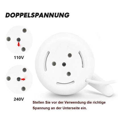 Faltbare Reise-Silikonkannen mit Universalstecker