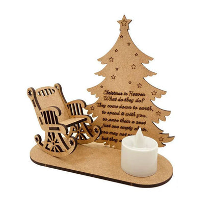 Weihnachts Holz-Kerzenhalter