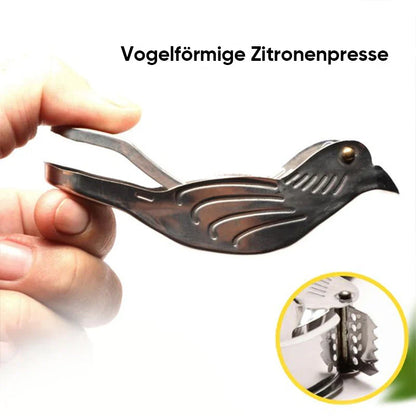 Elegante Zitronenpresse im Vogeldesign – Edelstahl