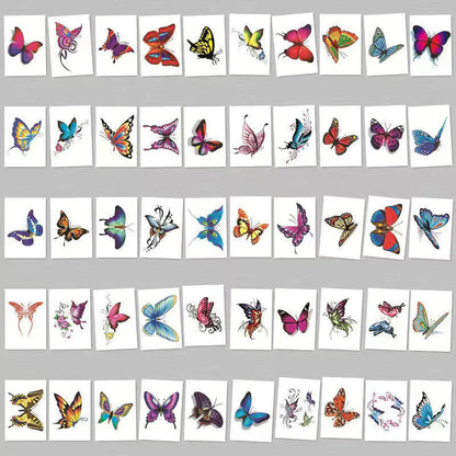 3D-Kunsttattoo Sticker-Set (50 Stück)