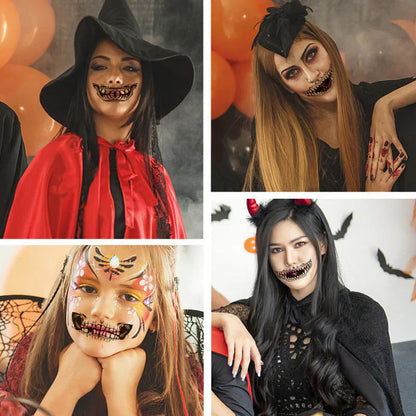 Halloween Scherz-Tattoos – 10 Temporäre Gruselaufkleber