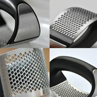 Knoblauch-Kraft – Ergonomische Edelstahl-Knoblauchpresse
