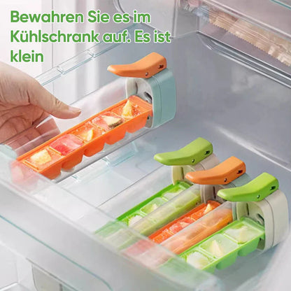 Praktische Eiswürfelform mit Druckfunktion – Perfekt für kühle Getränke