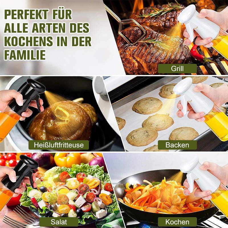 Druckluft-Sprühflasche für Öl – Perfekte Dosierung für gesundes Kochen!