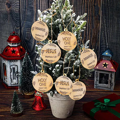 Holzschild mit biblischen Namen – Besinnliche Weihnachtsdekoration!