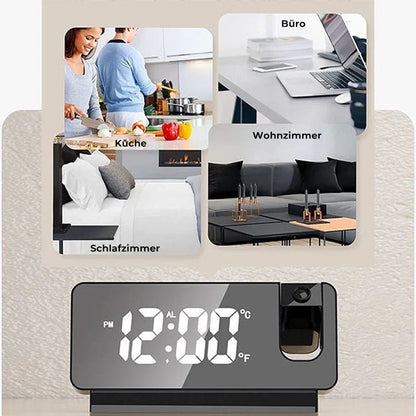 ZeitWurf – Digitale Projektionsuhr für Wand & Decke