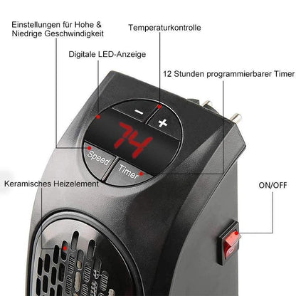 Tragbare Mini-Heizung – Effizient, sicher und vielseitig