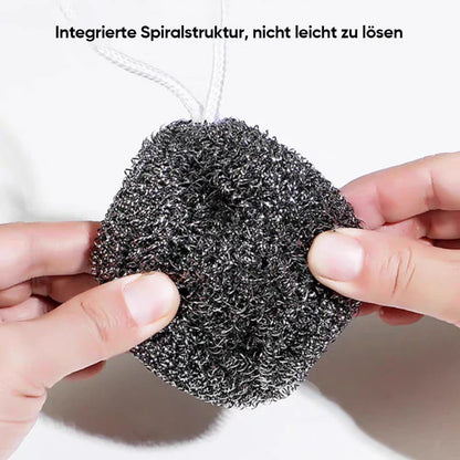 Edelstahl-Spülkugel mit Halteschlaufe
