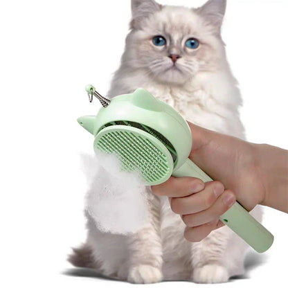 Einziehbarer Pflegekamm – Sanfte Fellpflege und Spielspaß für Katzen