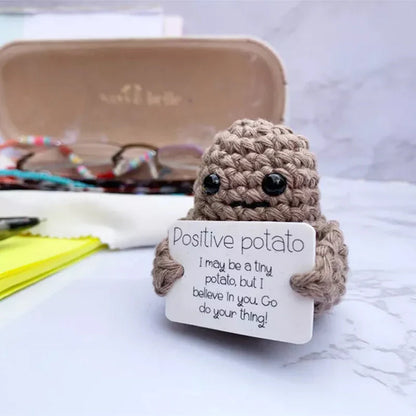 Fröhliche Glückskartoffel – Gestricktes Kuschelgeschenk