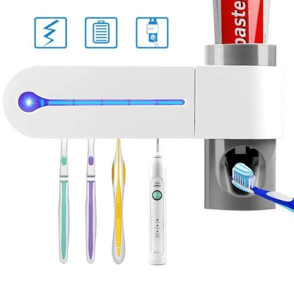 2 -in-1 Zahnbürstenhalter mit Desinfektionsfunktion