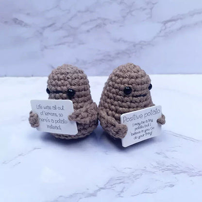 Fröhliche Glückskartoffel – Gestricktes Kuschelgeschenk