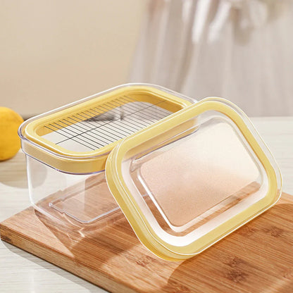 Butterdose mit integriertem Schneidesystem