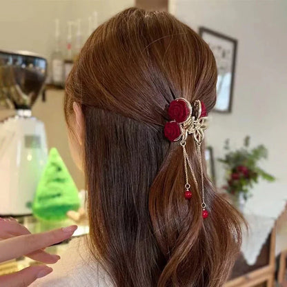 Elegante Haarspange mit Quaste