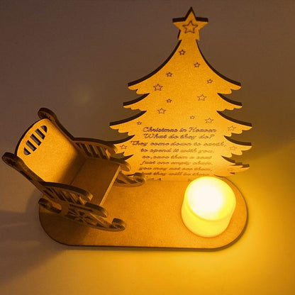 Weihnachts Holz-Kerzenhalter
