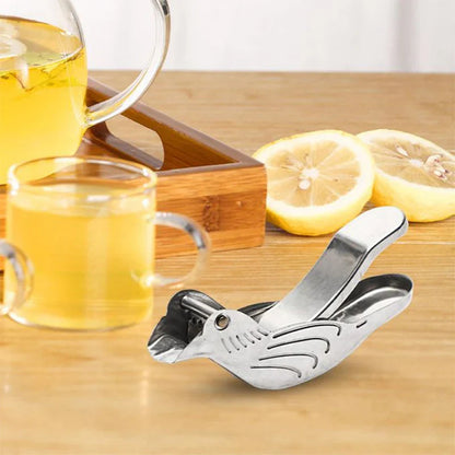 Elegante Zitronenpresse im Vogeldesign – Edelstahl
