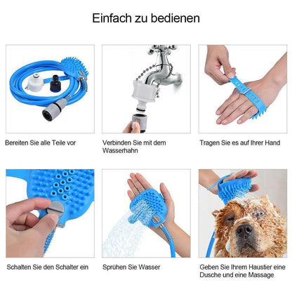 Haustier-Badewasserstrahler Deluxe.
