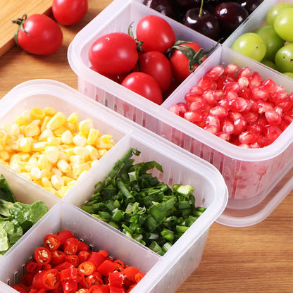 Frischhaltebox mit 4 Fächern – Perfekt für deine Mahlzeiten!