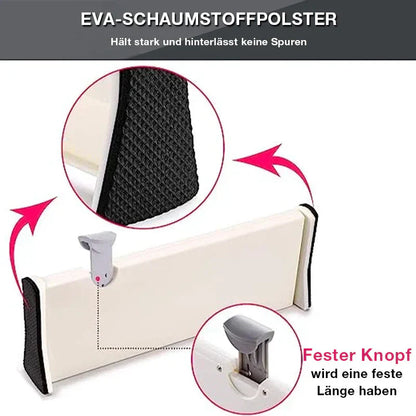 Erweiterbare Schubladenteiler für ordentliche Aufbewahrung