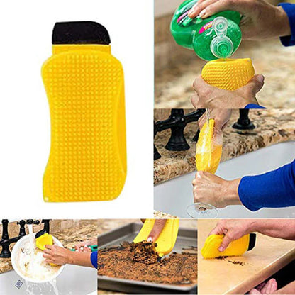 3-in-1 Multifunktionale Silikon-Reinigungsbürste