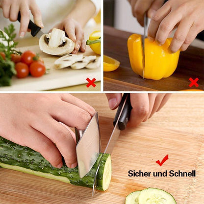 Edelstahl Fingerschutz für sicheres Schneiden