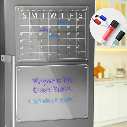 Magnetischer Kühlschrank-Planer mit Memo-Set