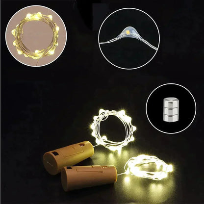 Flaschenkorken LED-Lichter – Verleihe alten Flaschen ein magisches Leuchten!