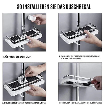 FlexiDusch Regal – Höhenverstellbare Duschablage