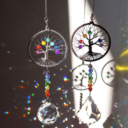 Funkelndes Kristall-Windspiel – Magisches Lichtspiel für drinnen & draußen