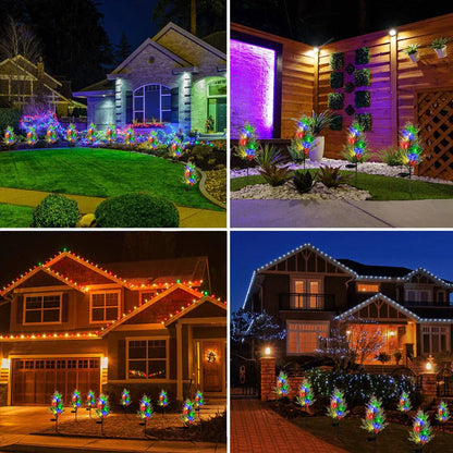 Solarbetriebene Weihnachtsbaum-Gartenleuchten – Magische Beleuchtung für dein Zuhause!