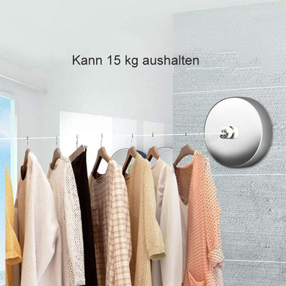 Praktische Teleskop-Wäscheleine aus Edelstahl