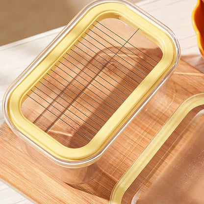 Butterdose mit integriertem Schneidesystem