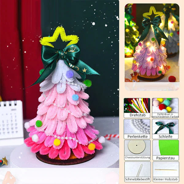 Handgefertigte Weihnachtsbaum-Ornamente zum Selbstgestalten