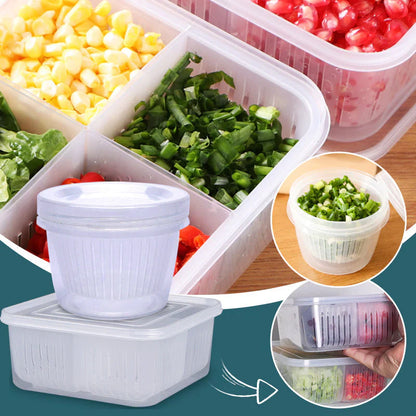 Frischhaltebox mit 4 Fächern – Perfekt für deine Mahlzeiten!
