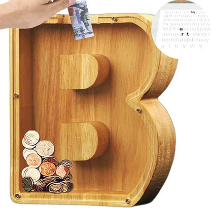Personalisierbare Sparbox aus Holz – Stilvoll und nachhaltig