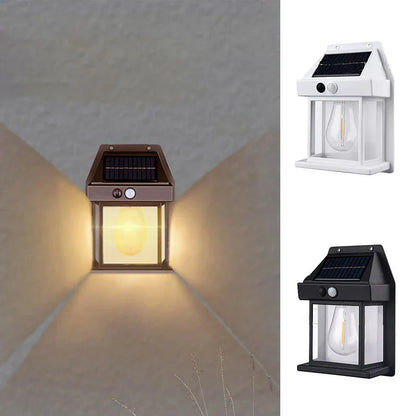 Solar-Wandleuchte mit Bewegungssensor