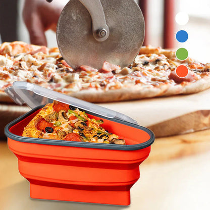 Platzsparende Silikon-Pizzabox – Frischhalten leicht gemacht!