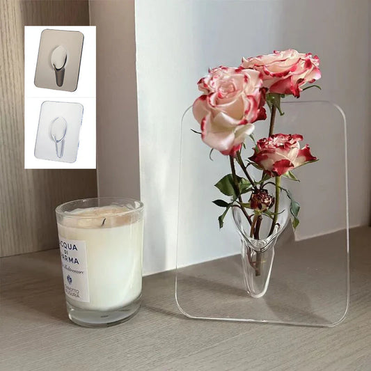 Elegante Acryl-Bilderrahmen-Vase – Stilvolle Dekoration für jedes Zuhause!
