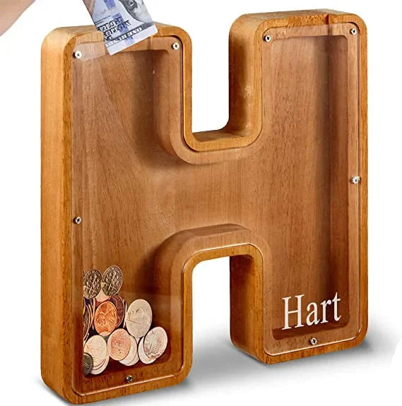 Personalisierbare Sparbox aus Holz – Stilvoll und nachhaltig
