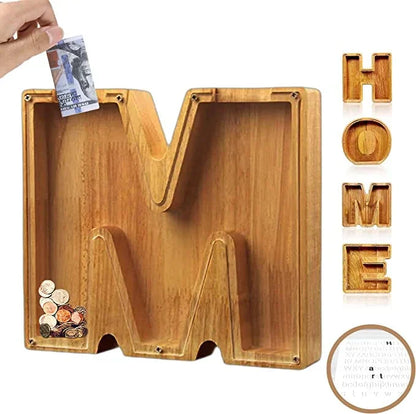 Personalisierbare Sparbox aus Holz – Stilvoll und nachhaltig
