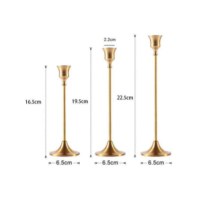 Eleganter Goldene Kerzenhalter