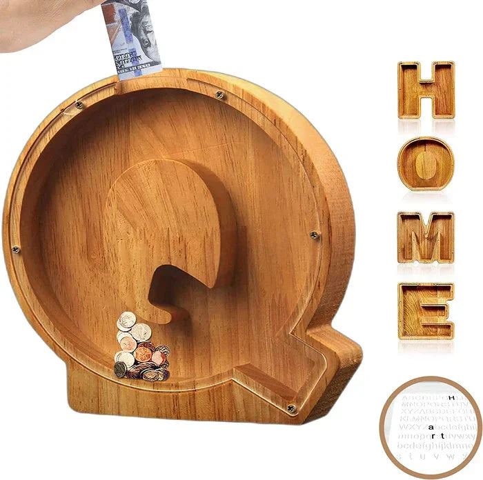 Personalisierbare Sparbox aus Holz – Stilvoll und nachhaltig