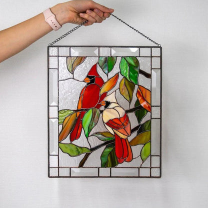 Buntglas Vogel-Anhänger für Fensterdekoration