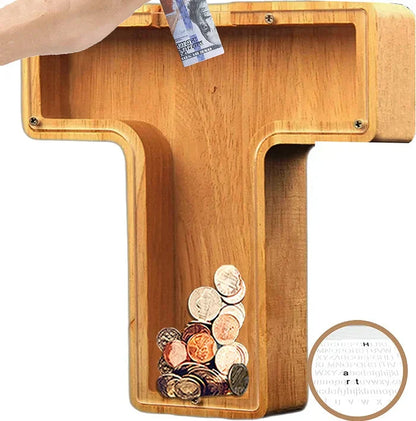 Personalisierbare Sparbox aus Holz – Stilvoll und nachhaltig