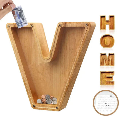 Personalisierbare Sparbox aus Holz – Stilvoll und nachhaltig