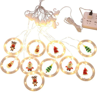 Weihnachtliche Vorhang-Lichterkette – Festliche Stimmung für dein Zuhause!