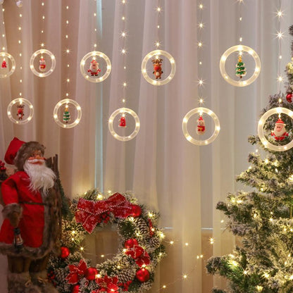 Weihnachtliche Vorhang-Lichterkette – Festliche Stimmung für dein Zuhause!