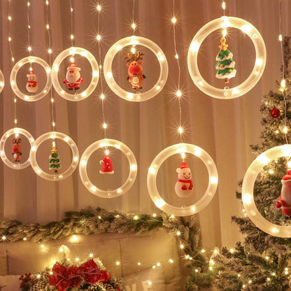 Weihnachtliche Vorhang-Lichterkette – Festliche Stimmung für dein Zuhause!