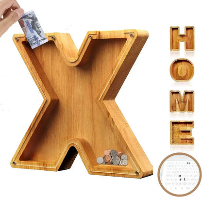 Personalisierbare Sparbox aus Holz – Stilvoll und nachhaltig