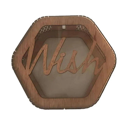 Personalisierte Hochzeitsgeschenkbox im Sechskant-Design